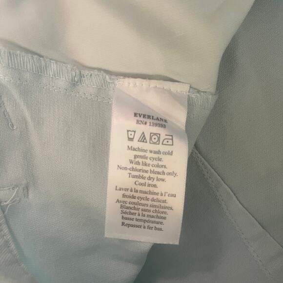 Everlane The Utility Barrel Stretch High Waisted Pants Jeans Icy Blue Size 4 - Picture 5 of 6